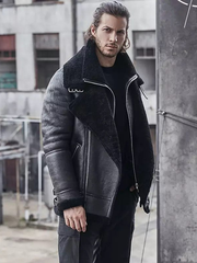winter aviator jacket fully lined sheepskin