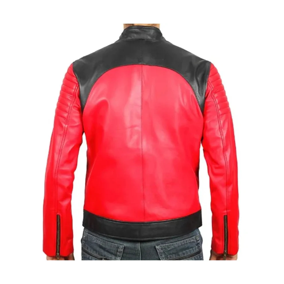 Black and Red Motorcycle Jacket