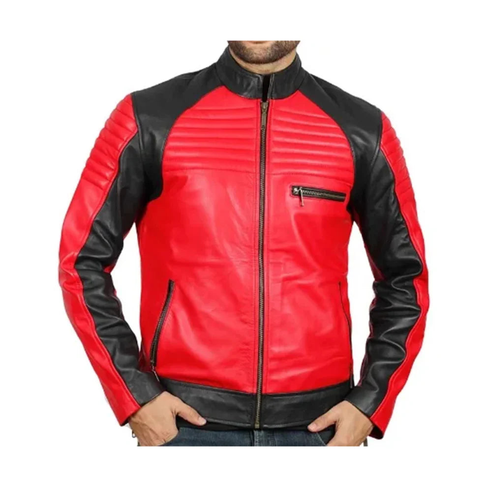 Black and Red Motorcycle Jacket