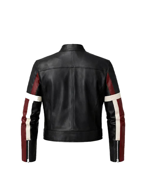 black leather biker jacket womens