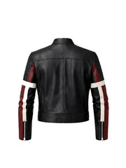 black leather biker jacket womens