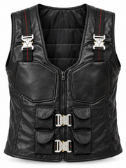 Wesley Snipes Blade notch lapel leather coat