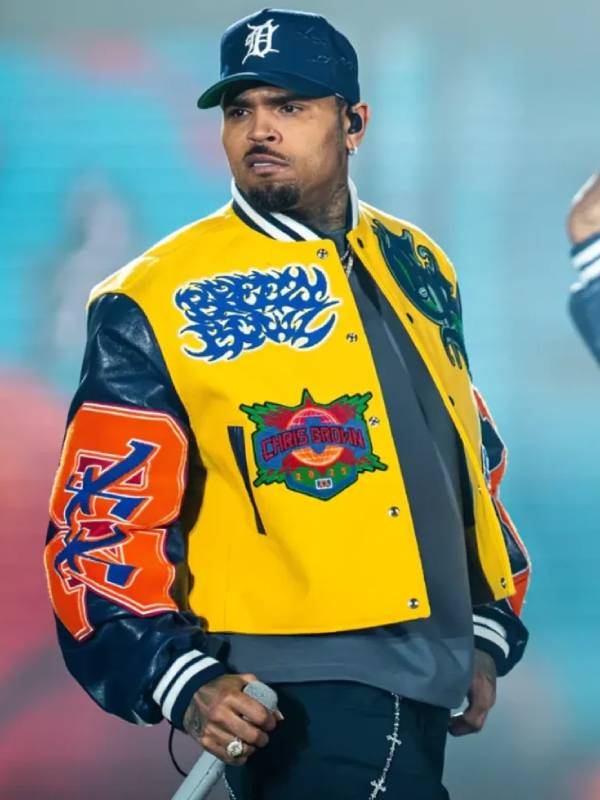 Chris Brown Breezy Bowl XX Tour Bomber Jacket