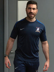 Roy Kent Ted Lasso AFC Richmond navy t-shirt front view full body Season 4