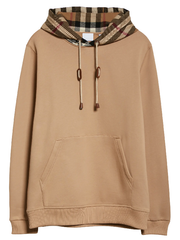Drawstring Burberry hoodie with kangaroo pocket