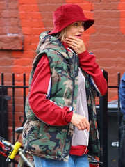 Bad Day 2026 camo hooded vest Cameron Diaz street style