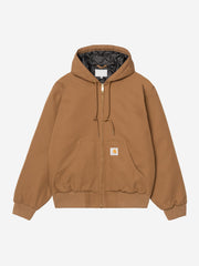 Carhartt WIP camel canvas hooded jacket