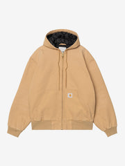 Carhartt WIP tan canvas hooded jacket