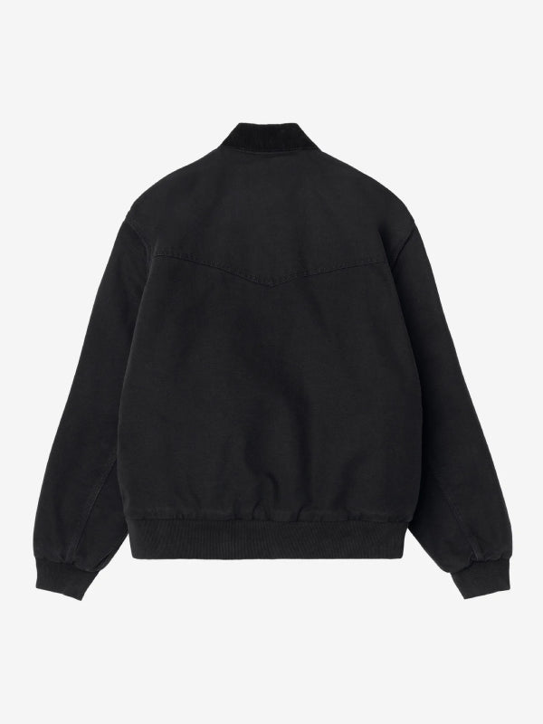 Black western-cut canvas jacket