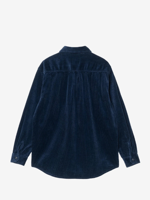 Carhartt WIP navy textured corduroy jacket