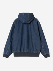 Carhartt WIP washed blue denim hooded jacket