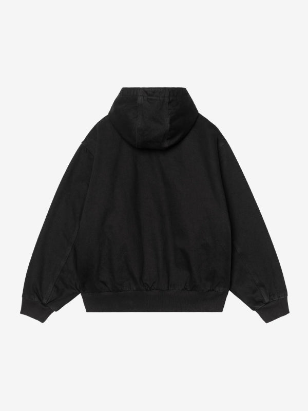 Carhartt WIP washed black ribbed cuff jacket