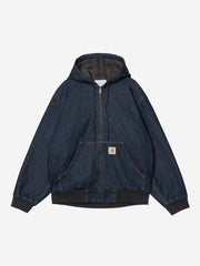 Carhartt WIP washed blue brass zip jacket