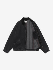 Carhartt WIP black plaid lined jacket