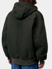 Carhartt WIP green hooded work jacket