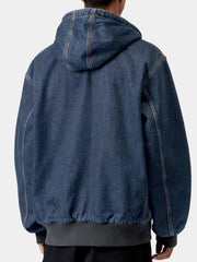 Carhartt WIP blue denim ribbed cuff jacket