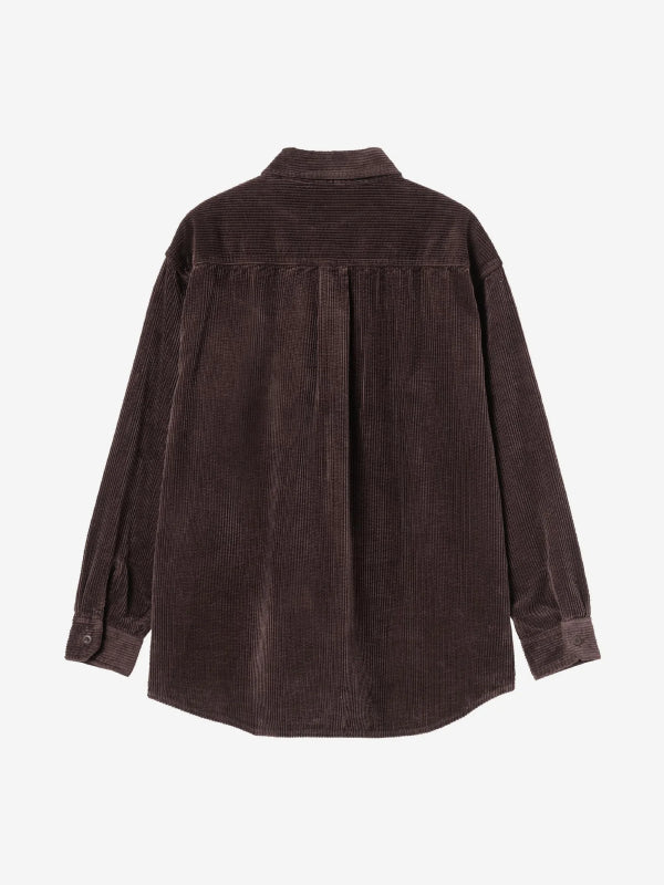 Carhartt WIP brown ribbed overshirt