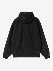 Carhartt WIP black drawstring hood denim jacket
