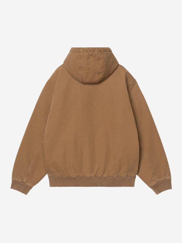 Carhartt WIP brown zip front coat