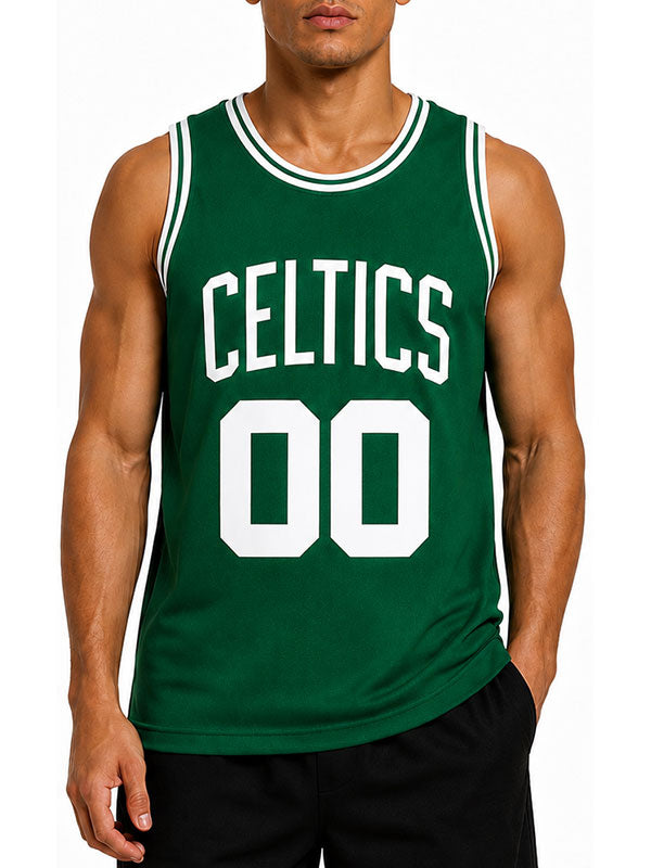 Celtics jersey back view custom name number placeholder