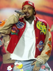 Chris Brown Breezy Bowl XX Tour Bomber Jacket