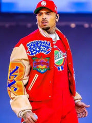 Chris Brown Breezy Bowl XX Tour Bomber Jacket