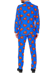 George Reeves Superman blue emblem blazer with tie