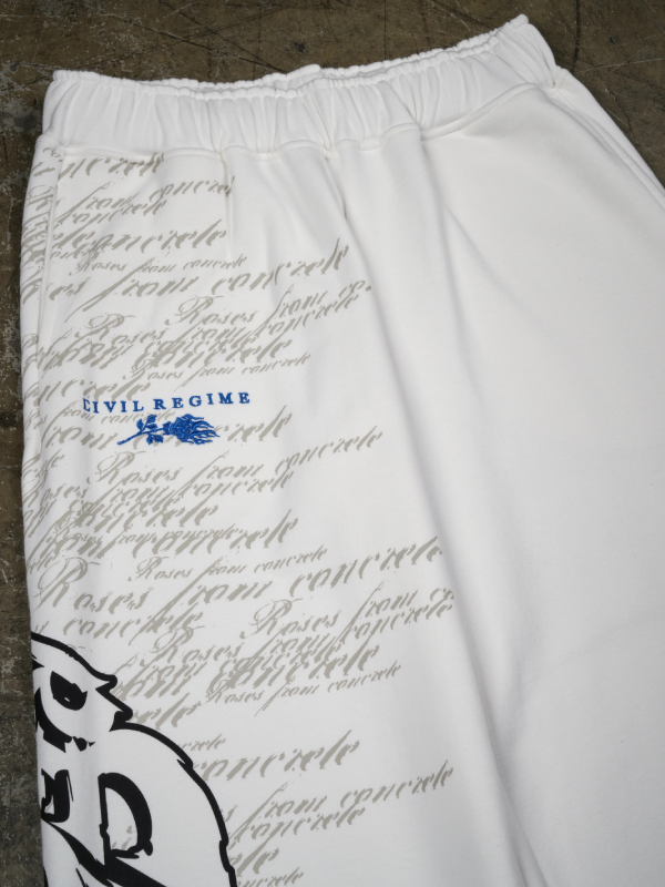Street Fighter Civil Regime sweatpants logo close up detail