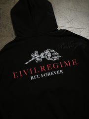 Street Fighter Civil Regime hoodie back print close up