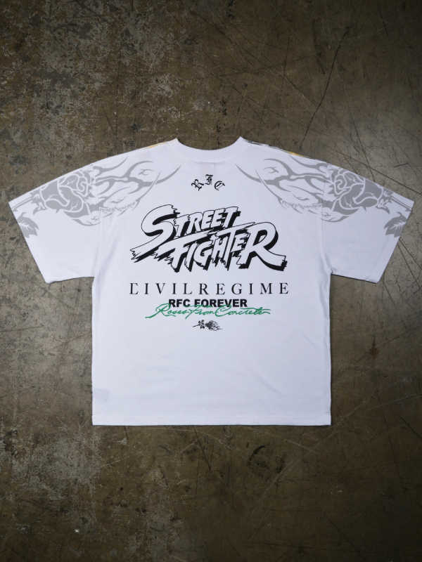 Civil Regime Street Fighter Blanka tee back flat lay logo