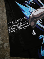 Chun-Li Street Fighter tee side print close up detail