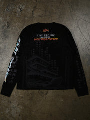 Street Fighter Civil Regime black long sleeve back view