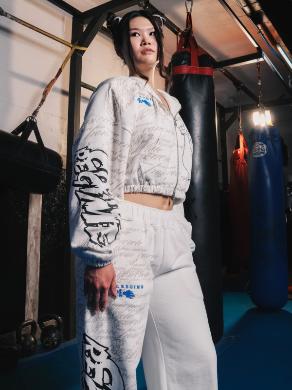 Chun-Li Street Fighter Civil Regime tracksuit set side view