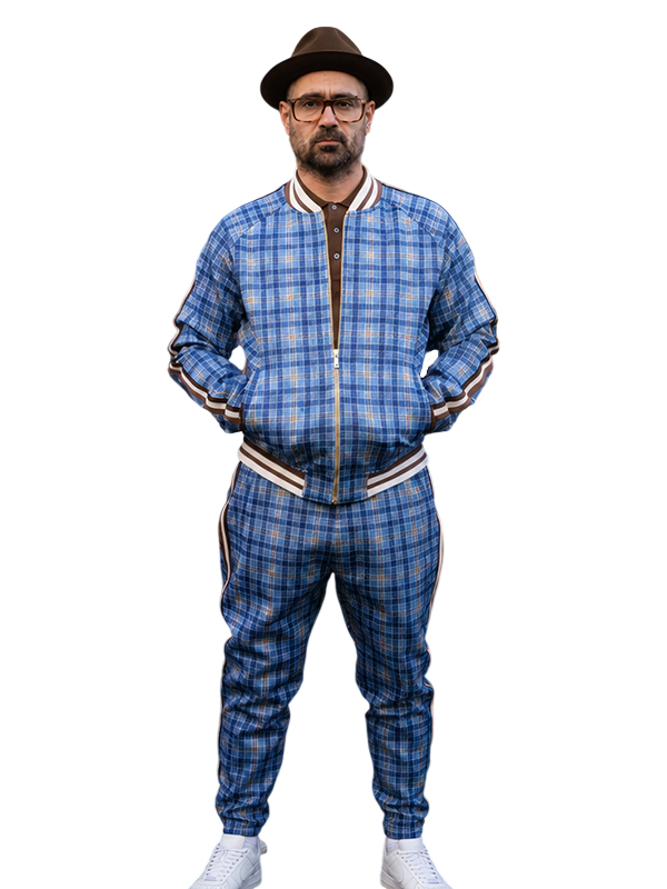 Joggers and jacket set Colin Farrell Coach The Gentlemen