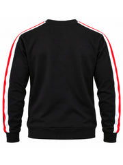 Mass Effect plain black sweatshirt with striped sleeves