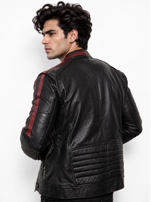 Quilted sleeve racer jacket Shepard Mass Effect 3