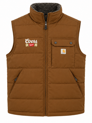 coors rodeo quilted puffer vest