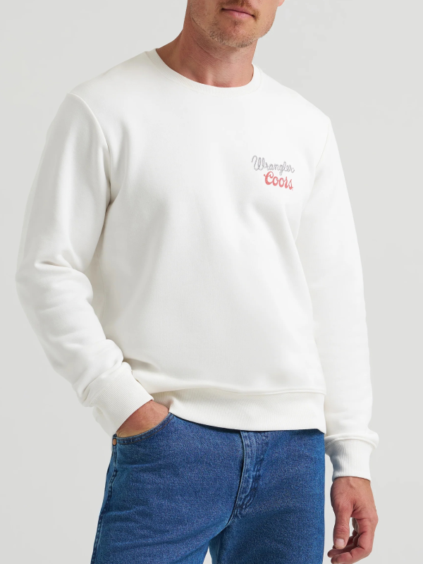 wrangler coors chest logo sweatshirt