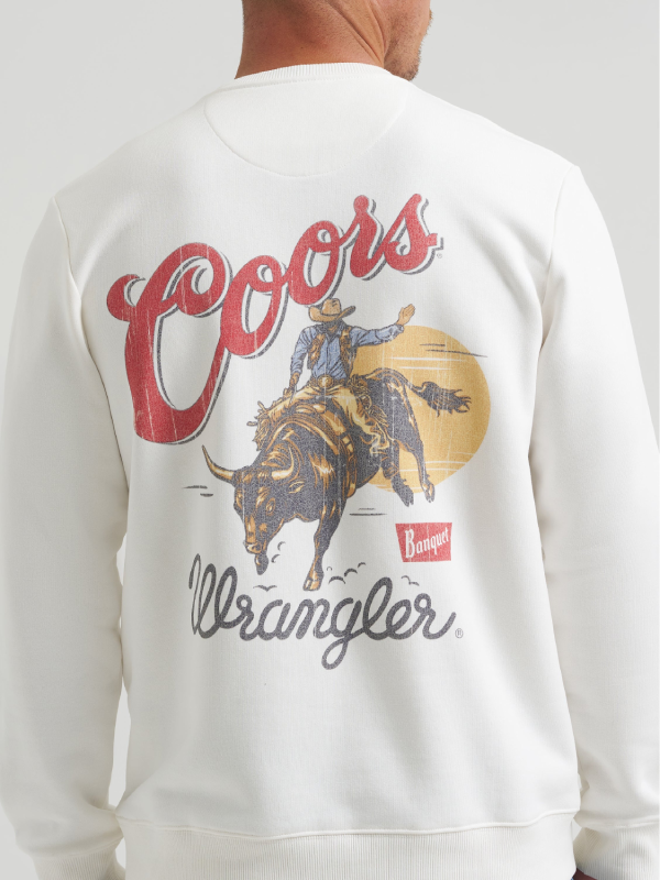 coors banquet rodeo graphic sweatshirt