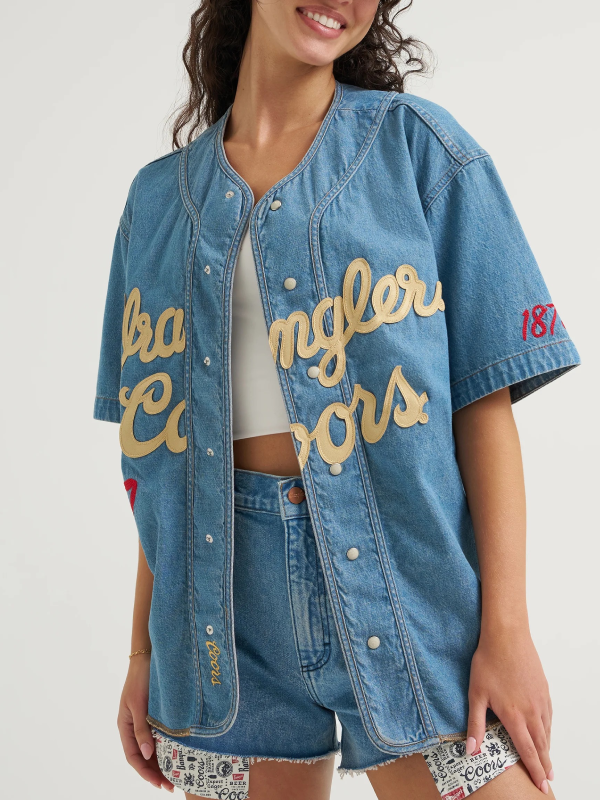 coors banquet womens baseball shirt