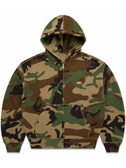 corteiz alcatraz hoodie front view chest patch