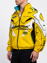 David Martinez racing jacket angled view Yaiba Carbon-Core print