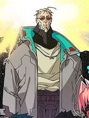 Cyber-Punk Weak Kingsley Grey Leather Coat