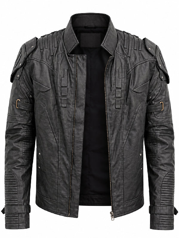 Transformers Decepticon shoulder plate leather coat