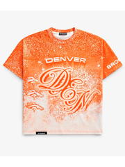 Denver Broncos DEN sublimation print shirt front flat lay