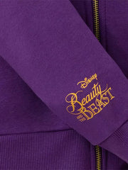 Disney Beauty and the Beast gold script logo sleeve close up