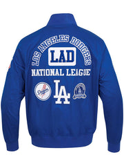 Dodgers jacket back view National League crest patches