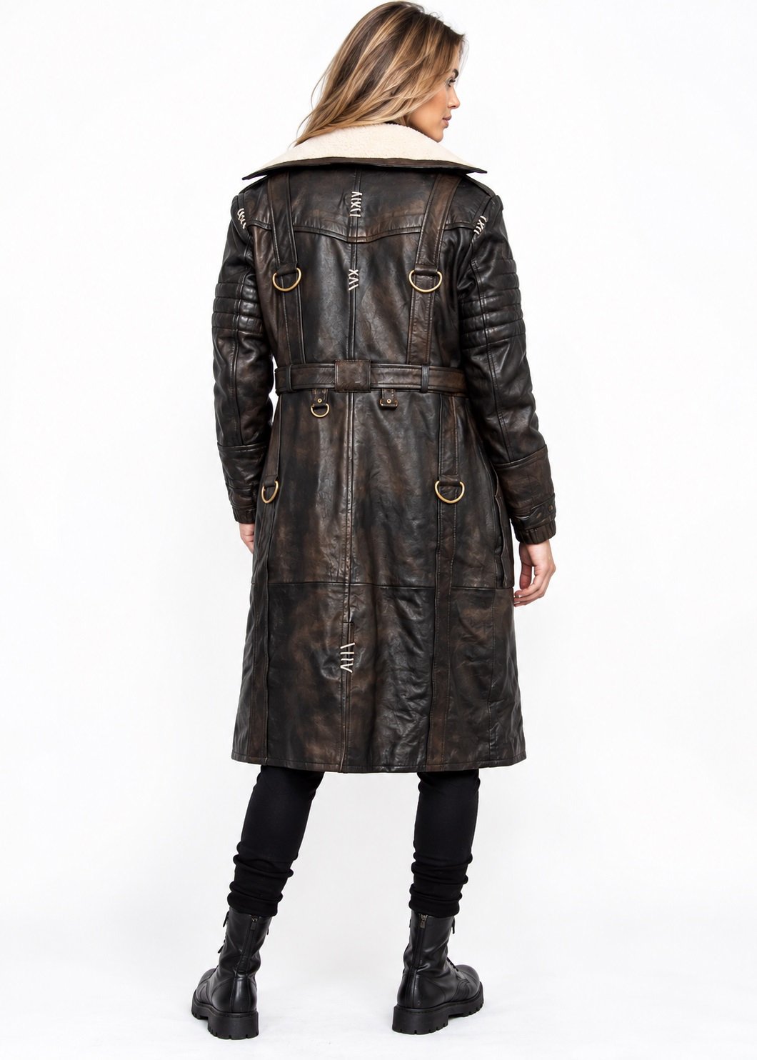 Vintage leather overcoat Maxson Fallout 4
