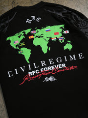 Street Fighter Civil Regime tee close up chest graphic