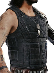 genuine leather vest men